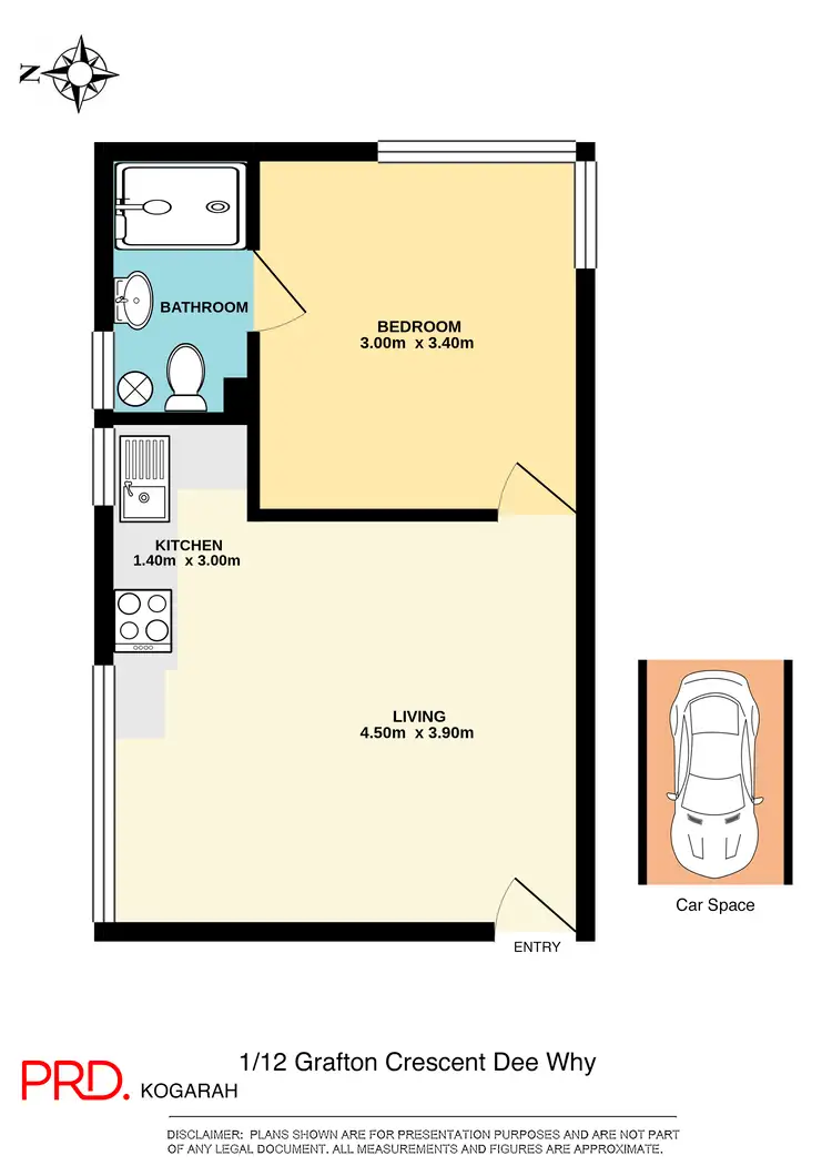 Floorplan of Homely unit listing, 1/12 Grafton Crescent, Dee Why NSW 2099