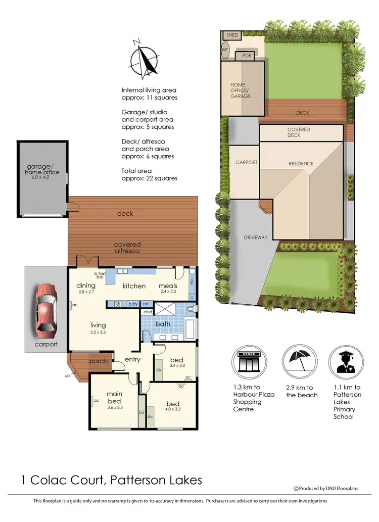 Floorplan of Homely house listing, 1 Colac Court, Patterson Lakes VIC 3197