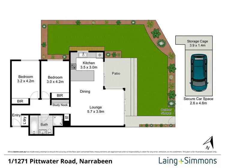 Floorplan of Homely apartment listing, 1/1271 Pittwater Road, Narrabeen NSW 2101