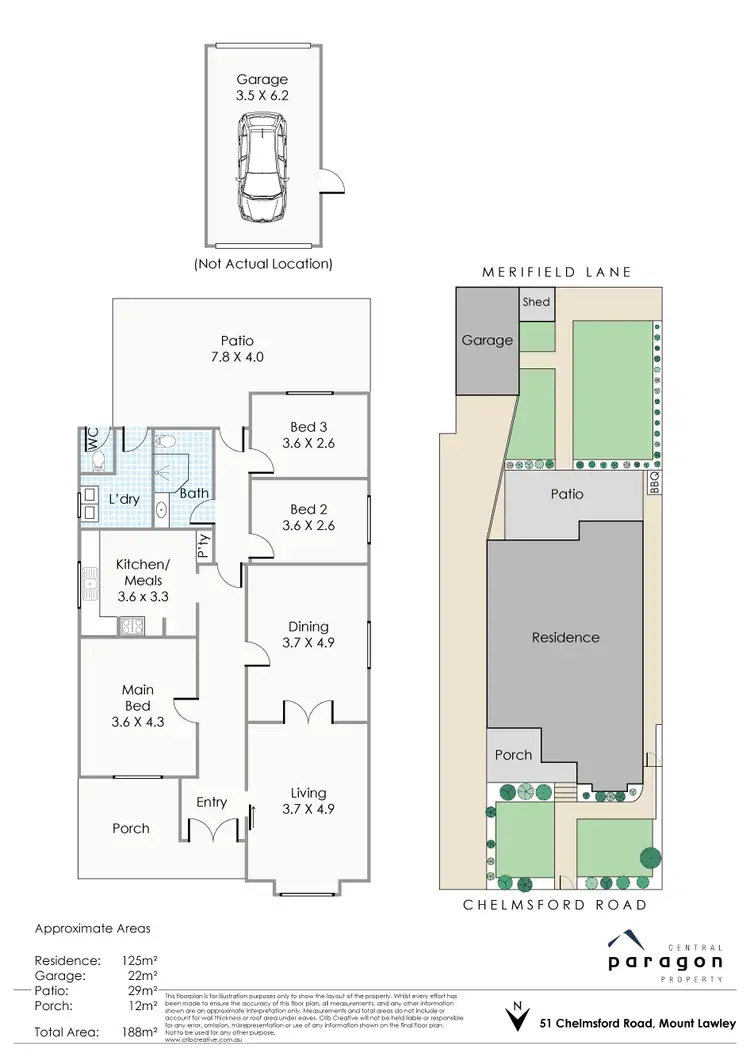 Floorplan of Homely house listing, 51 Chelmsford Road, Mount Lawley WA 6050