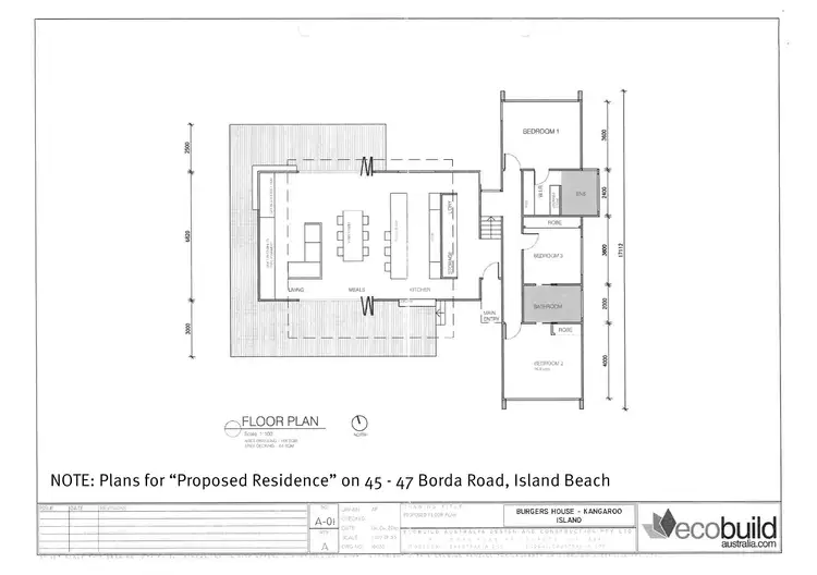 Floorplan of Homely land listing, 45 - 47 BORDA ROAD, Island Beach SA 5222