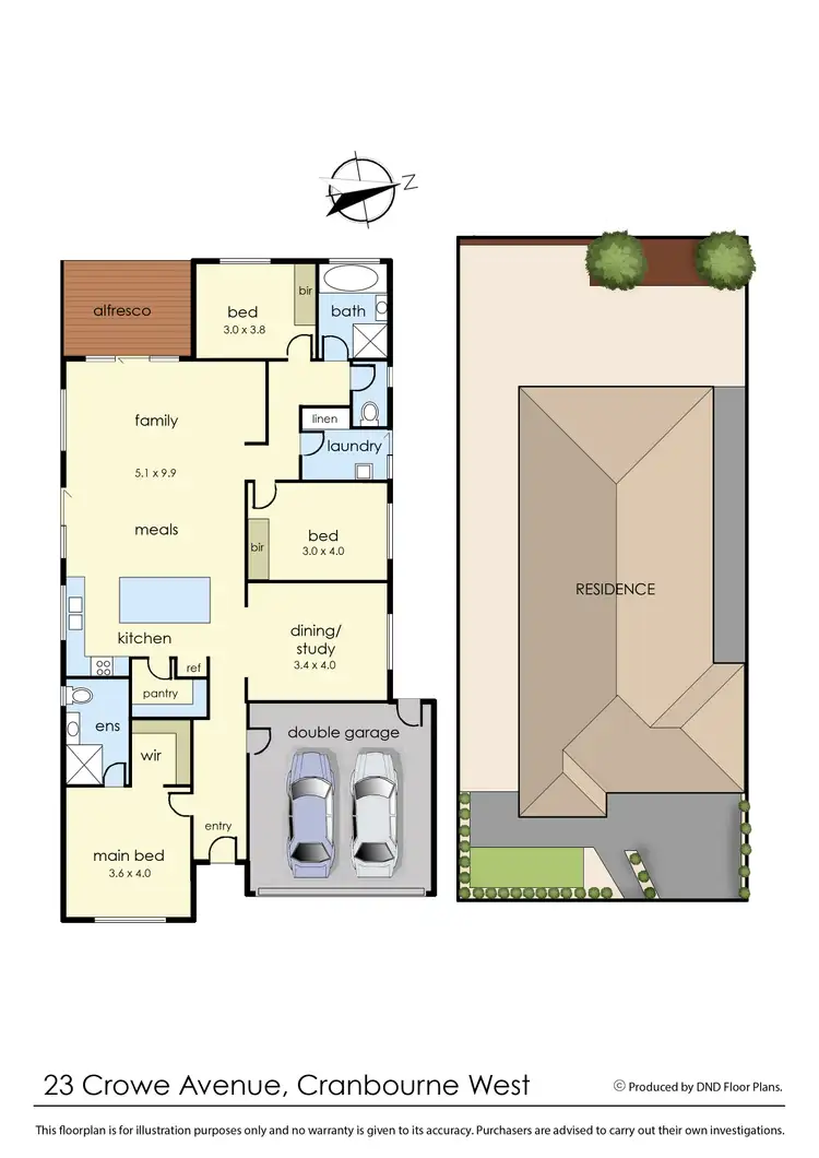 Floorplan of Homely house listing, 23 Crowe Avenue, Cranbourne West VIC 3977