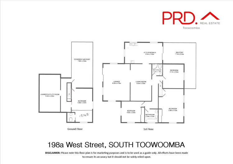 Floorplan of Homely house listing, 198a West Street, South Toowoomba QLD 4350