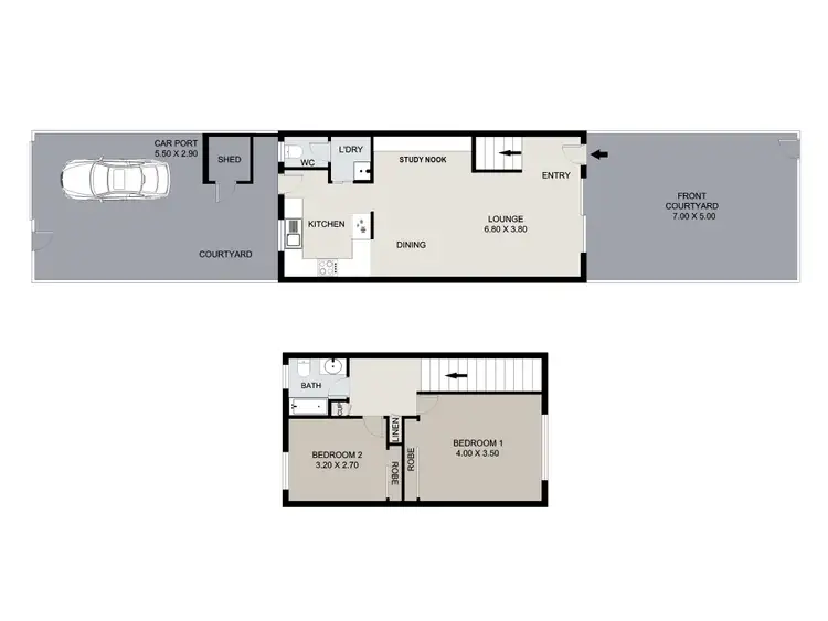 Floorplan of Homely townhouse listing, 4/14 Almara Street, Capalaba QLD 4157