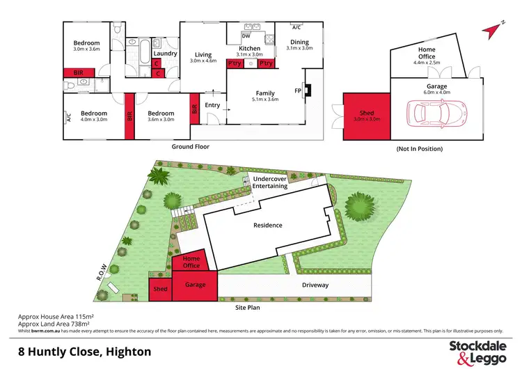 Floorplan of Homely house listing, 8 Huntly Close, Highton VIC 3216