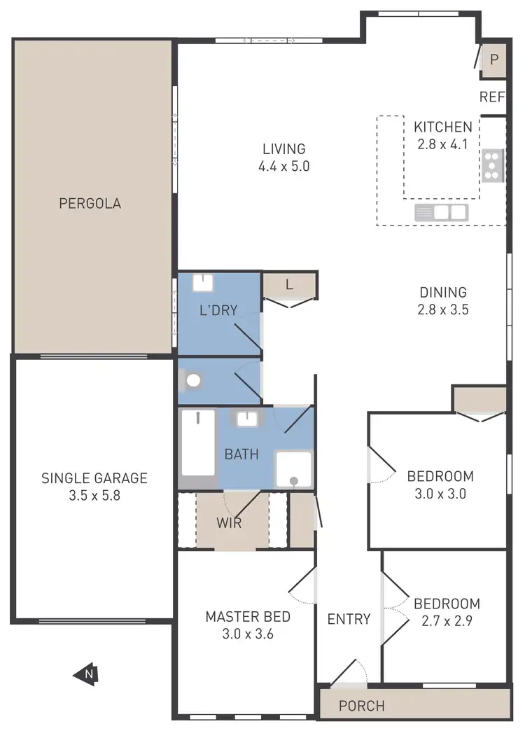 Floorplan of Homely house listing, 9 Matlock Street, Caroline Springs VIC 3023