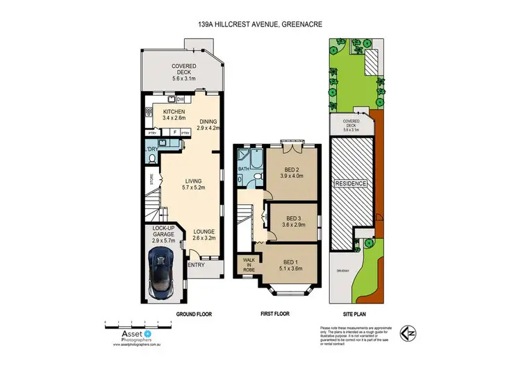 Floorplan of Homely semi-detached listing, 139A Hillcrest Ave, Greenacre NSW 2190