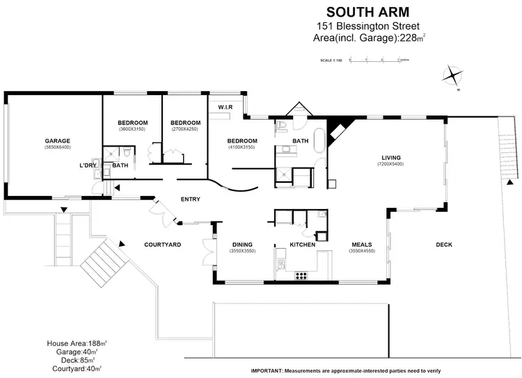 Floorplan of Homely house listing, 151 Blessington Street, South Arm TAS 7022