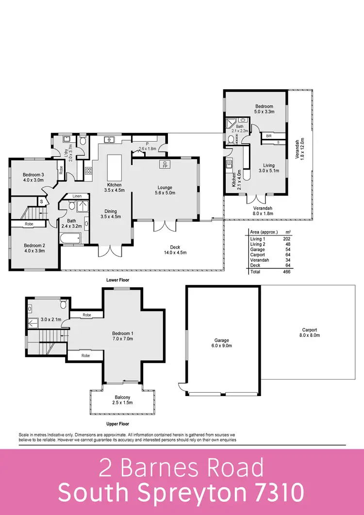 Floorplan of Homely house listing, 2 Barnes Road, South Spreyton TAS 7310