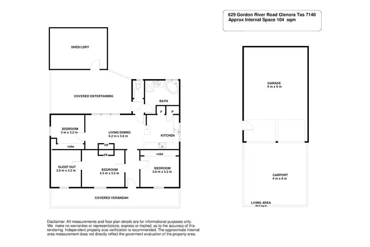 Floorplan of Homely house listing, 629 Gordon River Road, Glenora TAS 7140