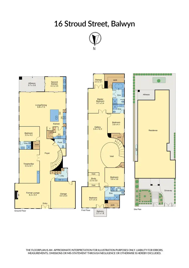 Floorplan of Homely house listing, 16 Stroud Street, Balwyn VIC 3103