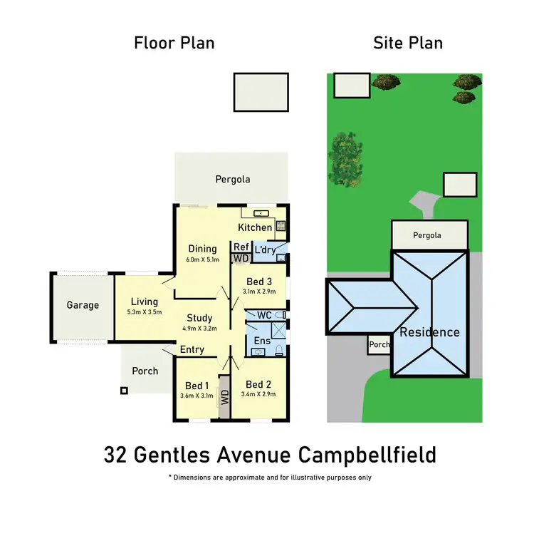 Floorplan of Homely house listing, 32 Gentles Avenue, Campbellfield VIC 3061