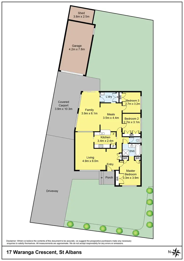 Floorplan of Homely house listing, 17 Waranga Crescent, St Albans VIC 3021