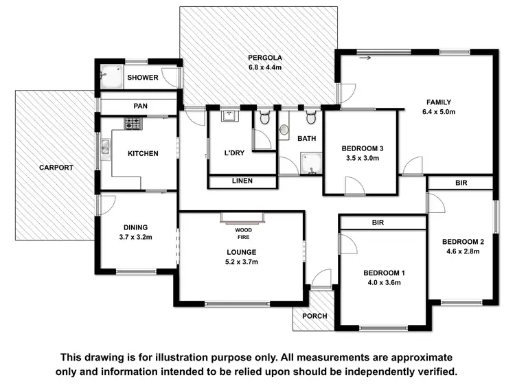 Floorplan of Homely house listing, 55 Agnes Street, Kingston Se SA 5275