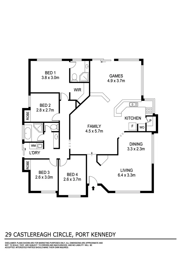 Floorplan of Homely house listing, 29 Castlereagh Circle, Port Kennedy WA 6172