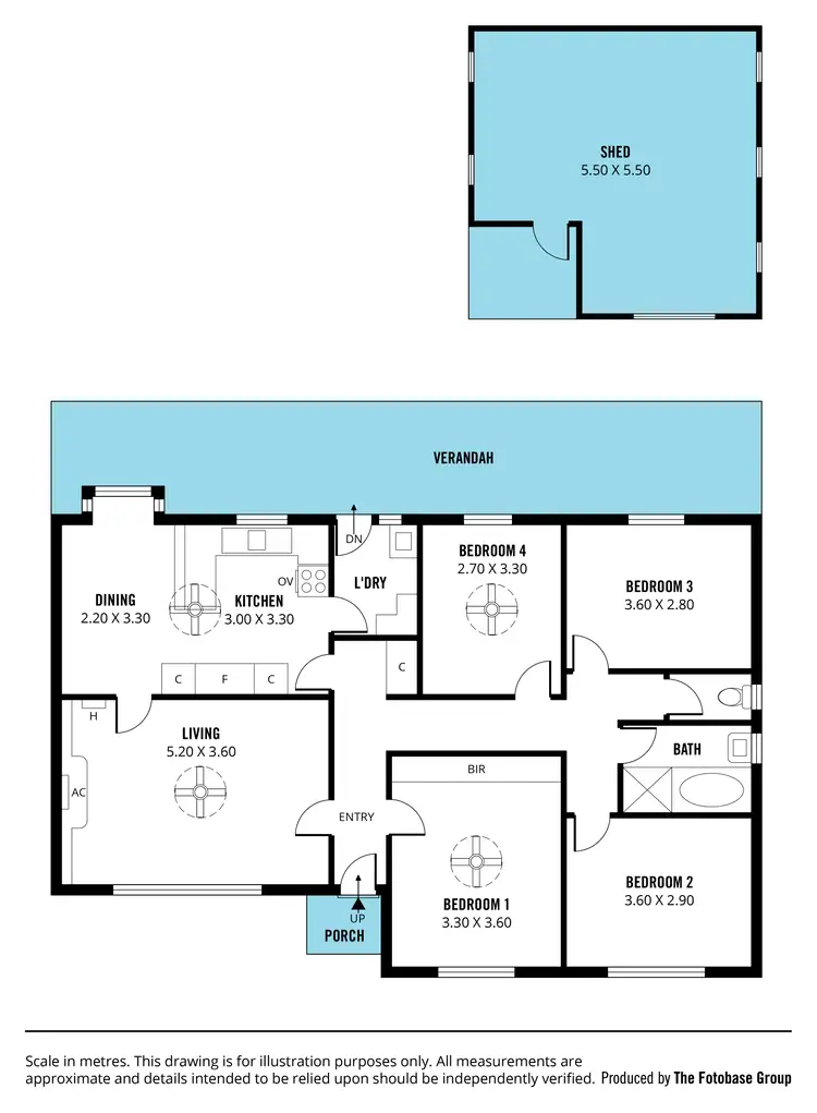 Floorplan of Homely house listing, 4 Lomond Crescent, Morphett Vale SA 5162