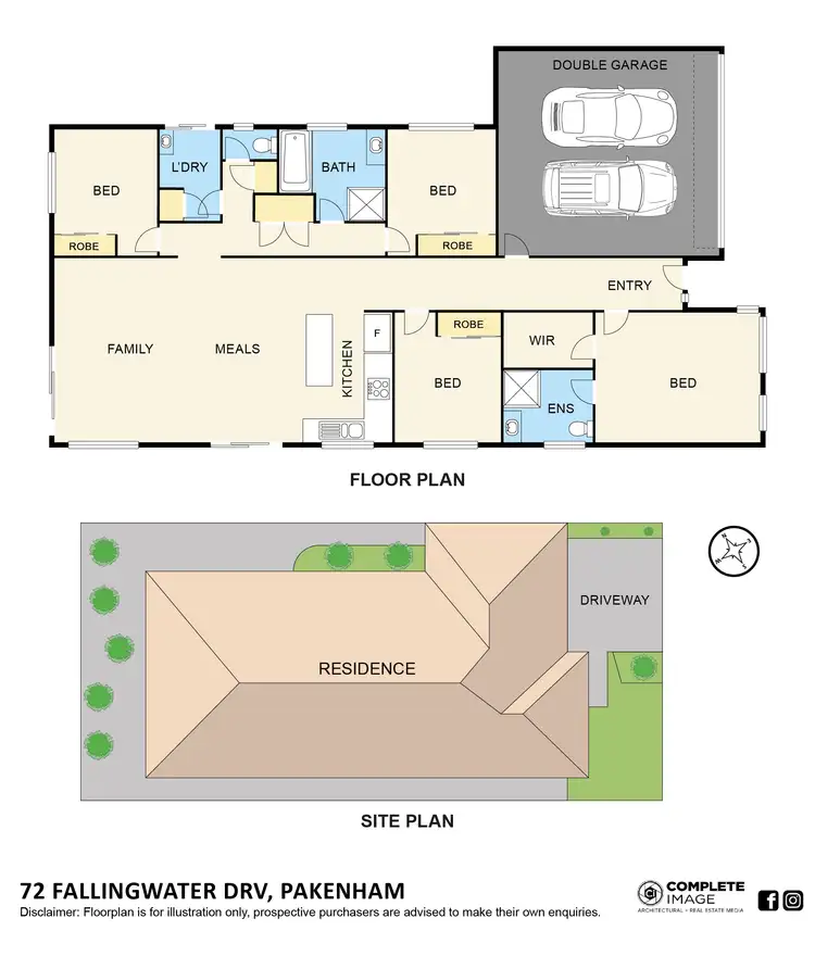 Floorplan of Homely house listing, 72 Fallingwater Drive, Pakenham VIC 3810