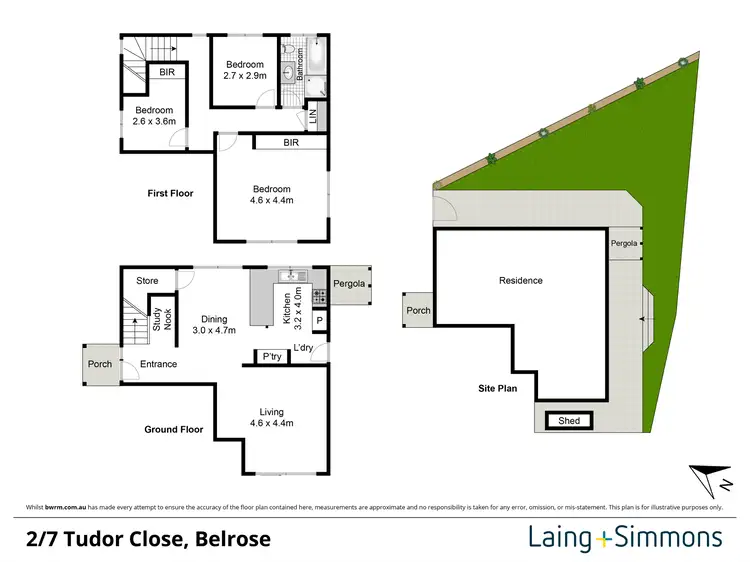 Floorplan of Homely townhouse listing, 2/7 Tudor Close, Belrose NSW 2085