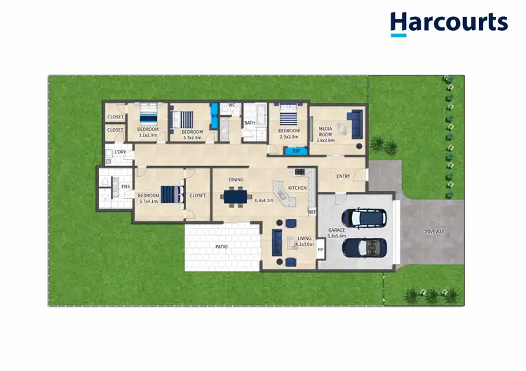 Floorplan of Homely house listing, 5 Boardrider Boulevard, Shoal Point QLD 4750