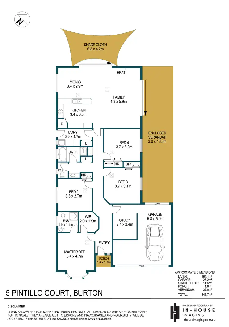 Floorplan of Homely house listing, 5 Pintillo Court, Burton SA 5110