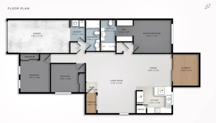 Floorplan of Homely villa listing, 81/24 Amsonia Court, Arundel QLD 4214