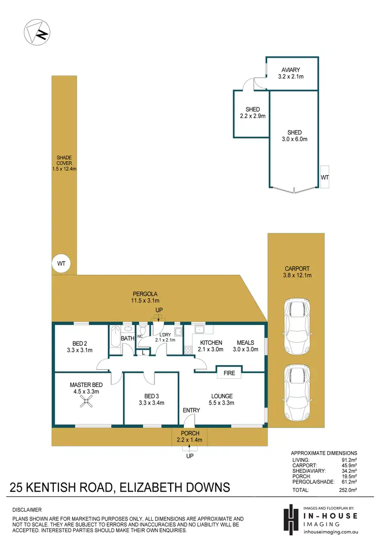 Floorplan of Homely house listing, 25 Kentish Road, Elizabeth Downs SA 5113