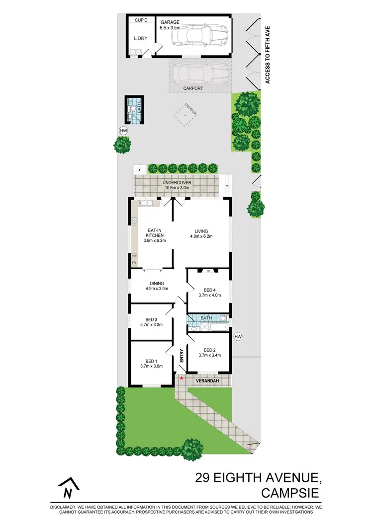 Floorplan of Homely house listing, 29 Eighth Avenue, Campsie NSW 2194