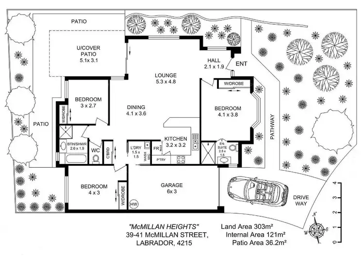 Floorplan of Homely villa listing, 8/39 McMillan St, Labrador QLD 4215