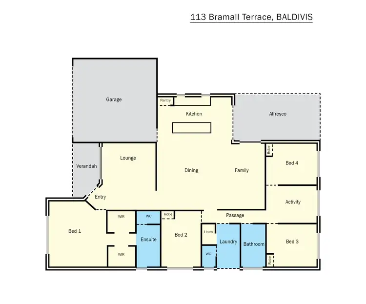 Floorplan of Homely house listing, 113 Bramall Terrace, Baldivis WA 6171