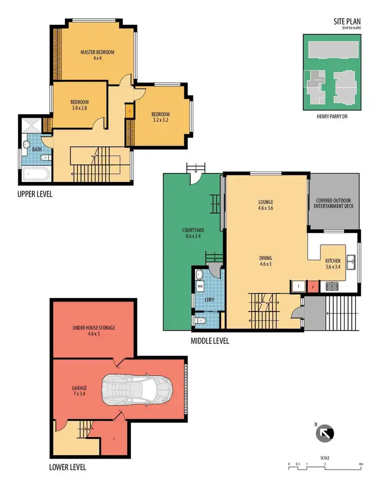 Floorplan of Homely townhouse listing, 2/21-23 Henry Parry Drive, East Gosford NSW 2250