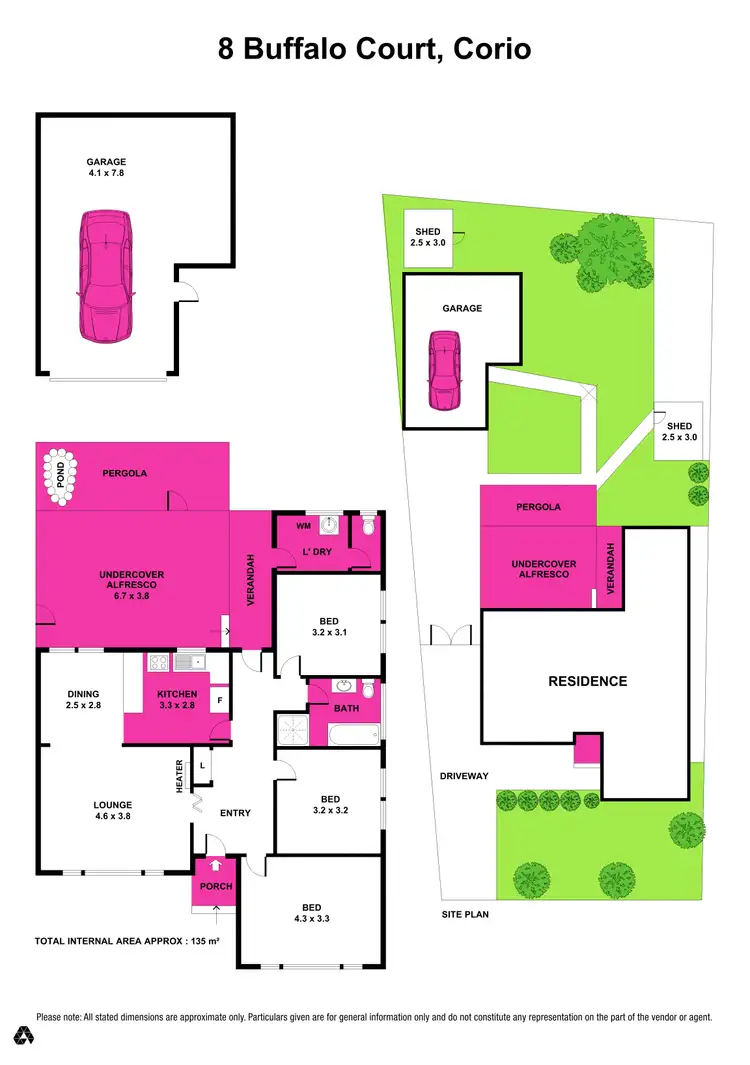 Floorplan of Homely house listing, 8 Buffalo Ave, Corio VIC 3214