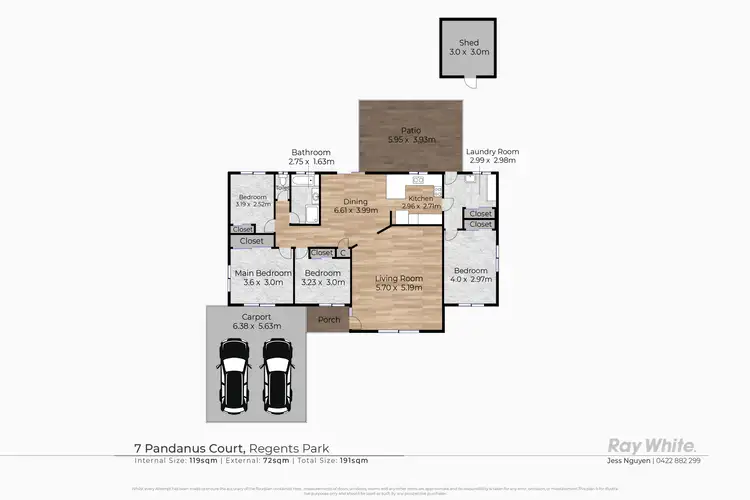Floorplan of Homely house listing, 7 Pandanus Court, Regents Park QLD 4118