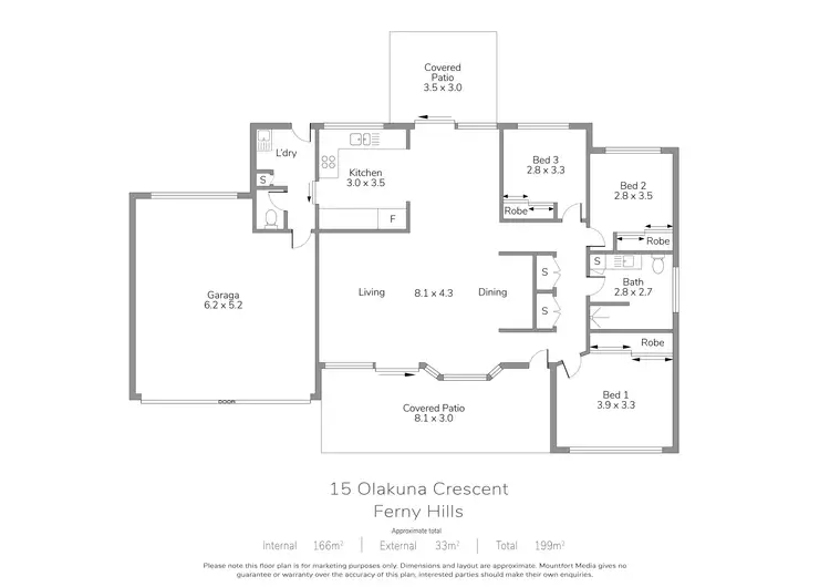 Floorplan of Homely unit listing, 15/14 Olakuna Crescent, Ferny Hills QLD 4055
