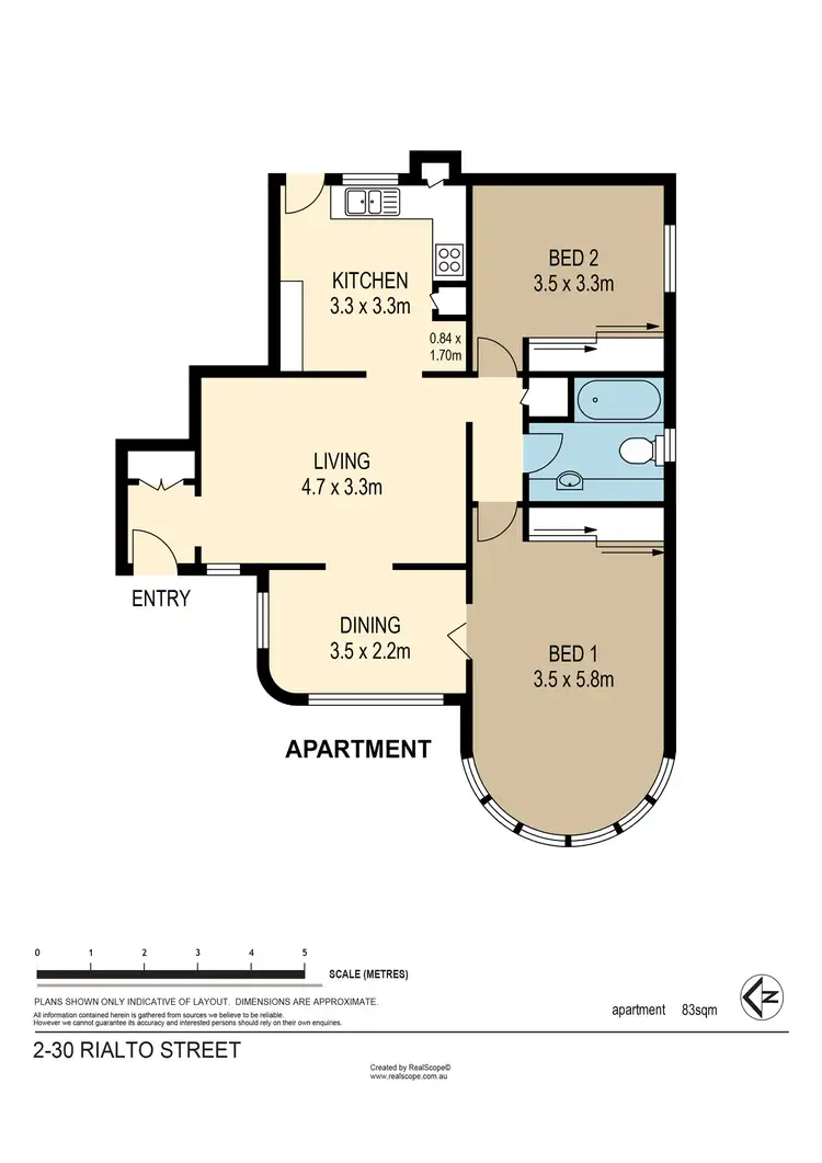 Floorplan of Homely unit listing, 2/30 Rialto Street, Coorparoo QLD 4151