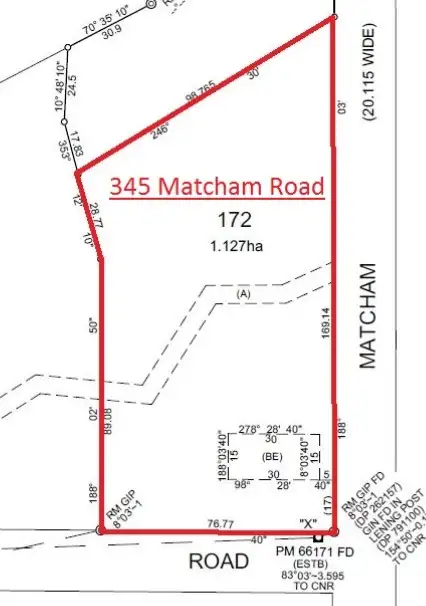 Floorplan of Homely land listing, 345 Matcham Road, Matcham NSW 2250