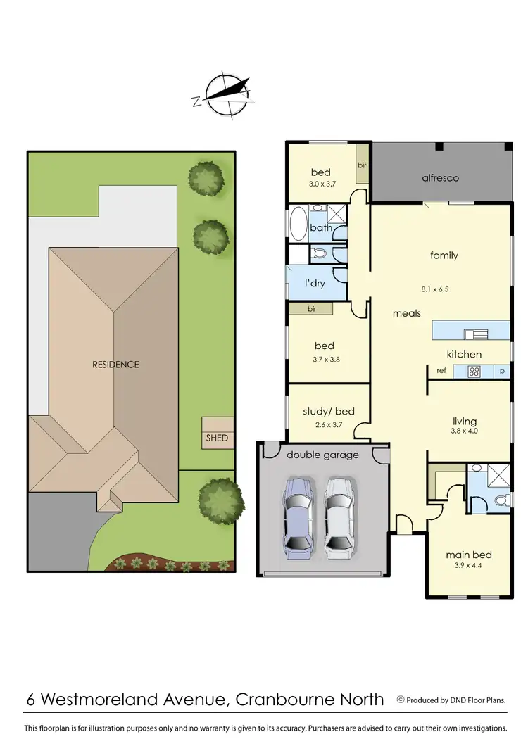 Floorplan of Homely house listing, 6 Westmoreland Avenue, Cranbourne North VIC 3977