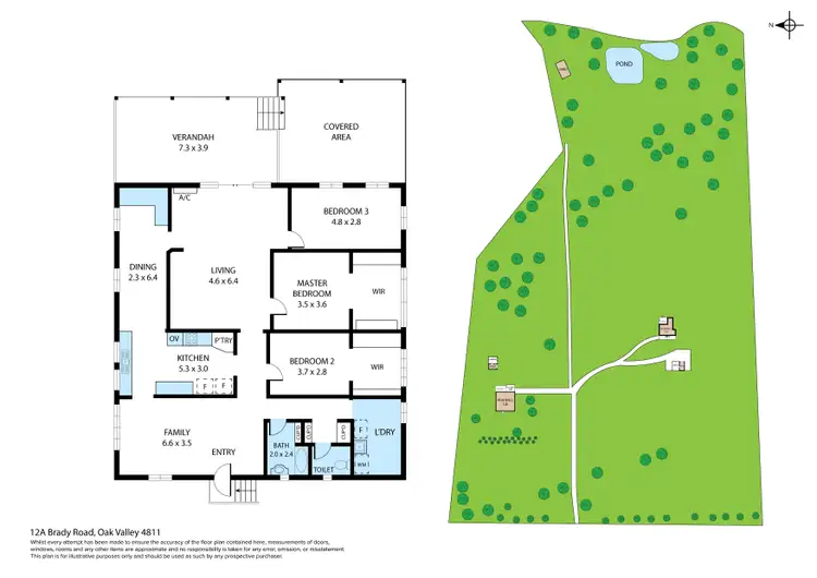 Floorplan of Homely house listing, 12 Brady Road, Oak Valley QLD 4811