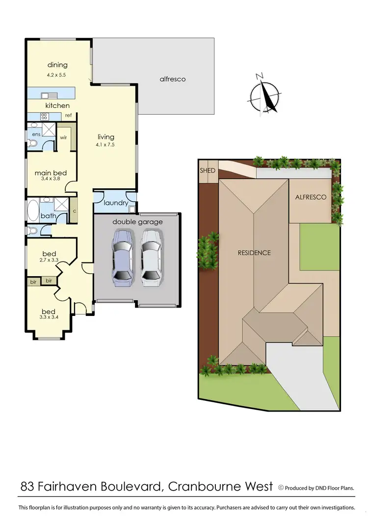 Floorplan of Homely house listing, 83 Fairhaven Boulevard, Cranbourne West VIC 3977