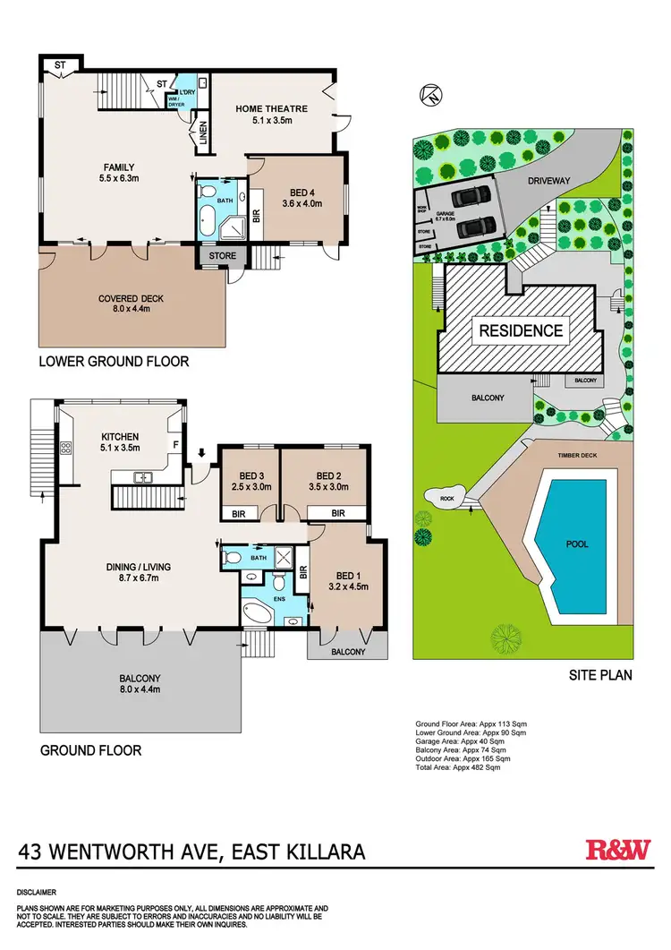 Floorplan of Homely house listing, 43 Wentworth Ave, East Killara NSW 2071
