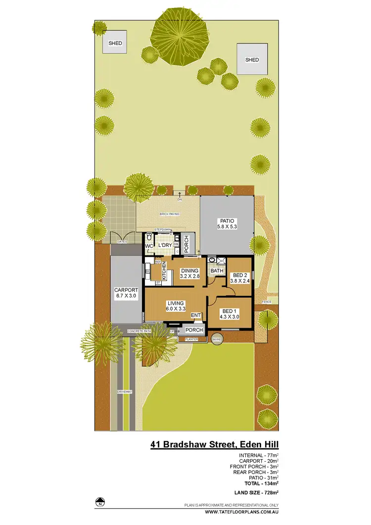 Floorplan of Homely house listing, 41 Bradshaw Street, Eden Hill WA 6054