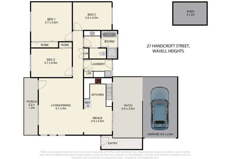 Floorplan of Homely house listing, 27 Handcroft Street, Wavell Heights QLD 4012