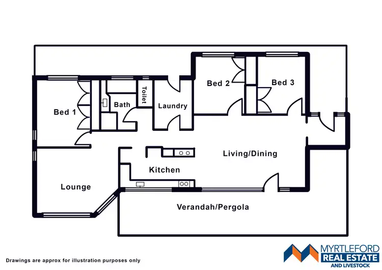 Floorplan of Homely rural property listing, 1159 Myrtleford-Yackandandah Road, Mudgegonga VIC 3737