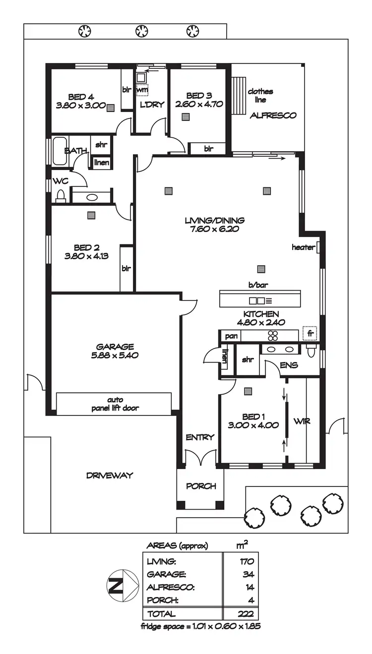 Floorplan of Homely house listing, 9 Cornish Way, Blakeview SA 5114