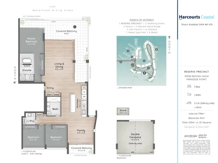 Floorplan of Homely apartment listing, 29506 Ephraim Island, Paradise Point QLD 4216