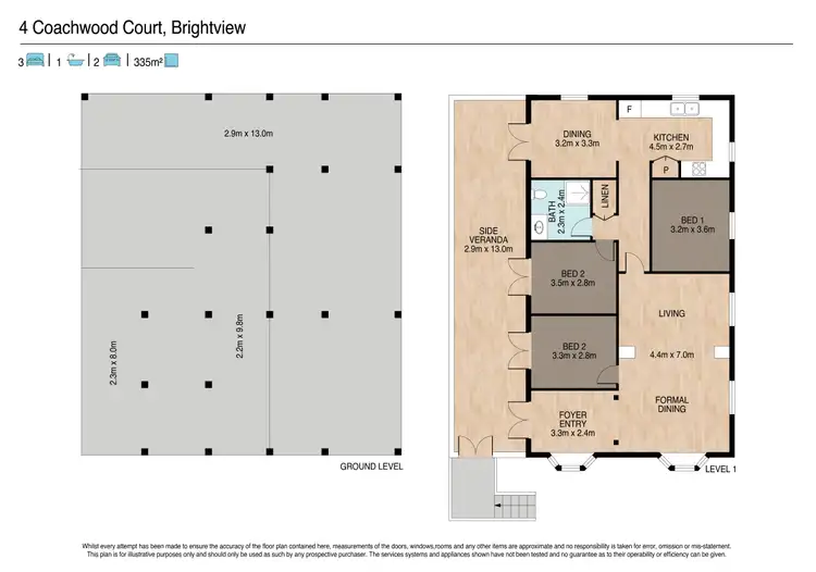 Floorplan of Homely house listing, 4 Coachwood Court, Brightview QLD 4311