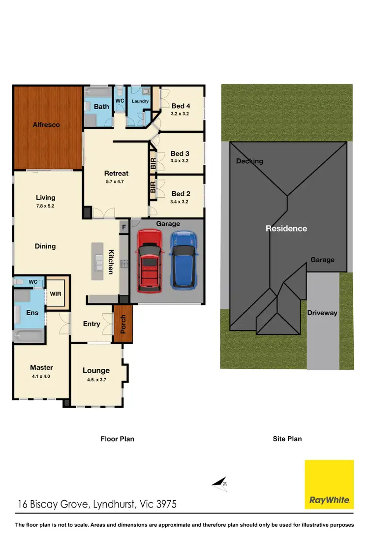 Floorplan of Homely house listing, 16 Biscay Grove, Lyndhurst VIC 3975