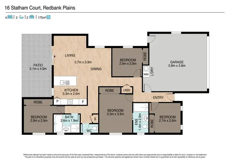 Floorplan of Homely house listing, 16 Statham Court, Redbank Plains QLD 4301