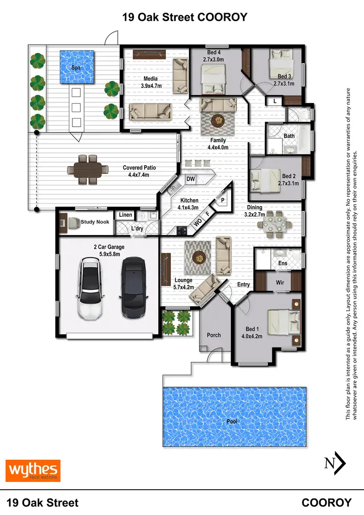 Floorplan of Homely house listing, 19 Oak Street, Cooroy QLD 4563