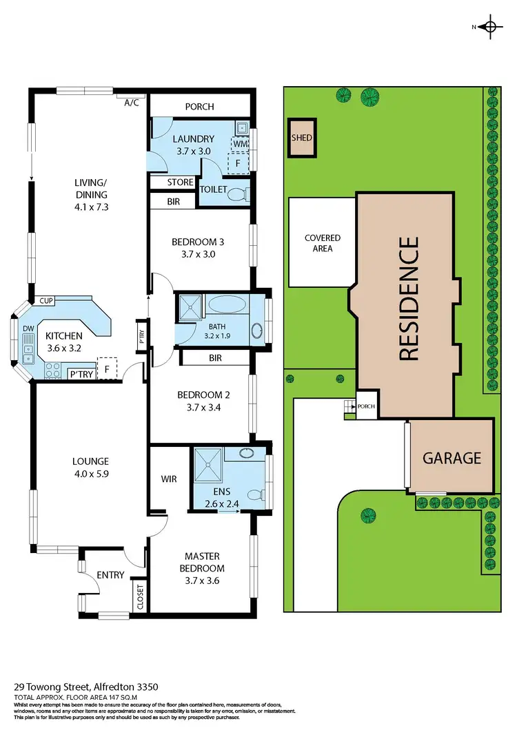 Floorplan of Homely house listing, 29 Towong Street, Alfredton VIC 3350