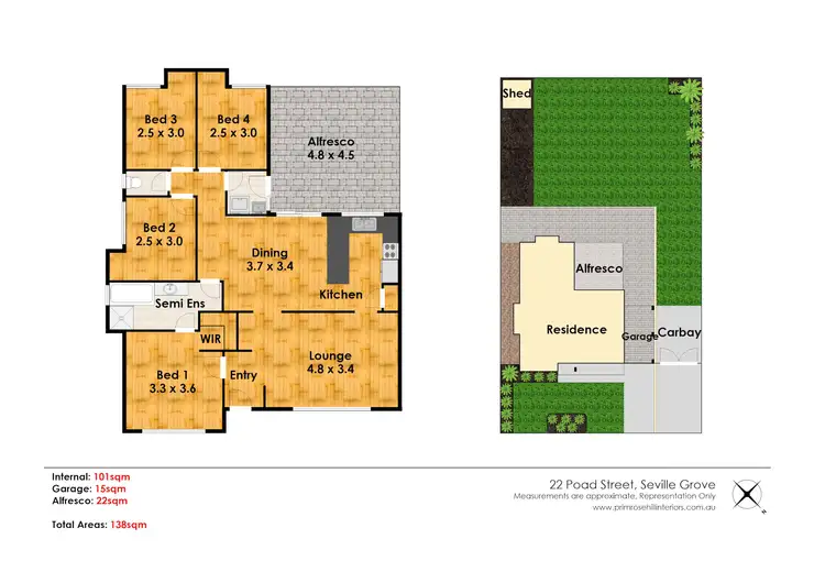Floorplan of Homely house listing, 22 Poad Street, Seville Grove WA 6112